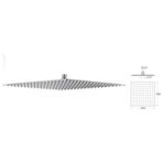 Mistillo MTD04 Slim 304 Paslanmaz Metal Tepe Duş Başlığı
