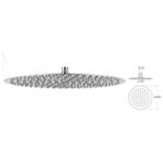 Mistillo MTD08 Slim 304 Paslanmaz Metal Tepe Duş Başlığı
