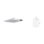 Mistillo MTD16 Tepe Duş Başlığı
