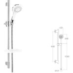 Mistillo SÜRGÜLÜ DUŞ SETİ + Ø22MM PARLAK POLİSH + 3 FONKSİYONLU