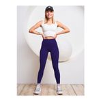 MİSTİRİK Alnus Model Seamless Düz Tayt Yumuşak Kumaşlı Günlük Tayt Lacost Kumaş Lacivert Renk