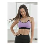 Mistirik Astura Model İçi Pedli Esnek Yapılı Kadın Spor Büstiyer Lila, M, MİS-ASPRBS, LİLA