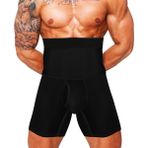 Mistirik Erkek Göbek Düzleştirici Sıkılaştırıcı Yüksek Bel Silikonlu Boxer Korse - 2XL - Antrasit - Siyah