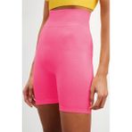 Mistirik Felolin Örme Seamless Şort Yüksek Bel Toparlayıcı Biker Şort - XS - Baby Pembe