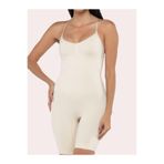 Mistirik, Larix Model Extra Toparlayıcı Extra Sıkılaştırıcı Tam Boy Tulum Korse Beyaz Renk, 2XL