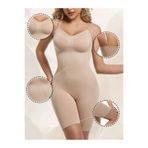 Mistirik Larix Model Extra Toparlayıcı Extra Sıkılaştırıcı Tam Boy Tulum Korse Ten Renk - XL
