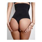 MİSTİRİK Lorica Model Yüksek Bel Seamless Model Sıkılaştırıcı String Külot Spor Korse Siyah Renk