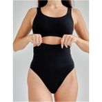 Mistirik Mabet Bel Toparlayıcı Yüksek Bel Şekillendirici Korse Kadın Külot Korse - 2XL - Açık Siyah