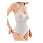 Mistirik Mamey Model Çıtçıtlı Toparlayıcı Body Sıkılaştırıcı Seamless, S, ER-BODY1, BEYAZ, Kadın