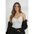 MİSTİRİK Mamey Örme Kumaş Yapılı Toparlayıcı Çıtçıtlı Bluz Beyaz Renk7