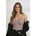 MİSTİRİK Mamey Örme Kumaş Yapılı Toparlayıcı Çıtçıtlı Bluz Gül Kurusu Renk7