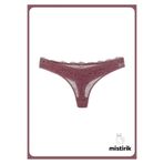 Mistirik, Masara Model Yarı Dantelli Kullanım Rahatlığı Olan Tanga Model Külot Pastel Pembe Renk, S