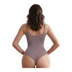 Mistirik Mimola Model 3 Bölge Etkili Örme Kumaş String Body Gül Kurusu, 2XL, MİS-MİMOLBODY, GÜL KURUSU, Kadın