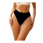 Mistirik, Navelli Model Seamless Beli Lastikli Rahat Tanga Külot Siyah Renk, S