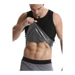 Mistirik, Nodiko Erevsa Erkek Termal Sauna Atlet Yağ Yakımınıza Zayıflamanıza Yardımcı Renk Siyah, 3XL