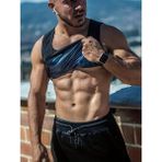 Mistirik Nodiko Model Erkek Termal Sauna Atlet Yağ Yakımınıza Zayıflamanıza Yardımcı Siyah Renk - XL