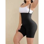 Mistirik Pagliye Kadın Askılı Şort Korse Lazer Kesim Poliamid-Elastan Karışımı 4 Mevsim Kullanım İçin - Siyah - 3XL