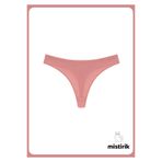 Mistirik, Paulo Model Esnek Ve Yumuşak Fitilli String Model Spor Külot Pastel Pembe Renk, XL