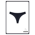 Mistirik, Paulo Model Esnek Ve Yumuşak Fitilli String Model Spor Külot Siyah Renk, XL