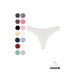 Mistirik Paulo Model Fitilli Esnek Kumaş String Tanga Beyaz Renk