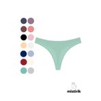 Mistirik, Paulo Model Fitilli Esnek Kumaş String Tanga Su Yeşili Renk, S