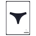 Mistirik, Paulo Model Yumuşak Kumaşlı Tanga Model Fitilli Spor Külot Siyah Renk, XL