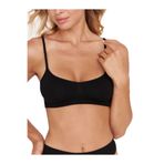 Mistirik Pisun Model İnce Askılı Pedli Spor Büstiyer, M, Mistirik-SPR-BSTY-01, SİYAH