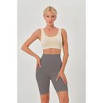 Mistirik Porfy Model Alt Bacak Etkili İplik Detaylı Extra Sıkı Spor Tayt Gri, M, Mistirik-YN-ÇLŞ01, GRİ, Kadın