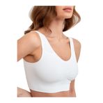 Mistirik Rosella Model Kalın Askılı Spor Büstiyer Pedsiz Toparlayan Sütyen, XL, PANAX-SPRSÜTYEN1, BEYAZ, Kadın