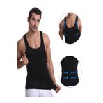 Mistirik, Torenova Erkek Bölgesel Sıkılaştırıcı Ve Inceltici Korse Atlet Siyah Renk, 2XL