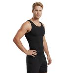 Mistirik Torenova Sarkma Önleyici Sıkılaştırıcı Korse Atlet Siyah, 2XL, Mistirik-ATLT-01, SİYAH, Erkek