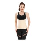 Mistirik, Trigoso Model 4 Kademeli Sıkılaşmaya Yardımcı Ayarlanabilir Askılı Latex Korse Ten Renk, 40