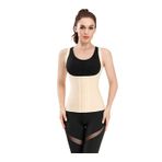 Mistirik Trigoso Model 4 Kademeli Sıkılaşmaya Yardımcı Ayarlanabilir Askılı Latex Korse Ten Renk