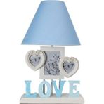 Misto Home Çerçeveli Love Mavi Abajur