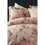 MISTRAL 300 TC (120 TEL) DIJITAL pamuk saten nevresim Takımı Aile Seti - Krem - 160 x 220 cm
