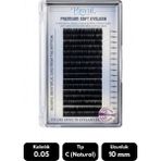 Misyul 0.05C Natural Kıvrım 10 mm Soft Eyelash Doğal Ipek Kirpik 16'lı - Siyah