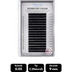 Misyul 0.05C Natural Kıvrım 9 mm Soft Eyelash Doğal Ipek Kirpik 16'lı - Siyah