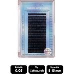 Misyul 0.05C Natural Kıvrım Mix Soft Eyelash Doğal Ipek Kirpik 8-15 mm 16'lı - Siyah