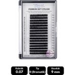 Misyul 0.07D Dramatik Kıvrım 9 mm Soft Eyelash Doğal Ipek Kirpik 16'lı - Siyah