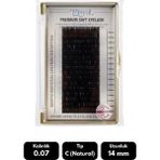 Misyul 0.10C Natural Kıvrım 10 mm Soft Eyelash Doğal Ipek Kirpik 16'lı - Siyah