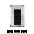 Misyul 0.10C Natural Kıvrım 12 Mm Soft Eyelash Takma Kirpik 16'Lı