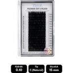 Misyul 0.10C Natural Kıvrım 15 mm Soft Eyelash Doğal Ipek Kirpik 16'lı - Siyah
