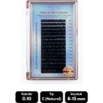 Misyul 0.10C Natural Kıvrım Mix Soft Eyelash Doğal Ipek Kirpik 8-15 mm 16'lı - Siyah