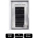 Misyul 0.10D Dramatik Kıvrım 11 mm Soft Eyelash Doğal Ipek Kirpik 16'lı - Siyah