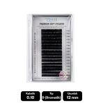 Misyul 0.10D Dramatik Kıvrım 12 Mm Soft Eyelash Takma Kirpik 16'Lı