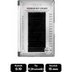 Misyul 0.10D Dramatik Kıvrım 15 mm Soft Eyelash Doğal Ipek Kirpik 16'lı - Siyah
