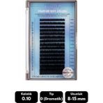 Misyul 0.10D Dramatik Kıvrım Mix Soft Eyelash Doğal Ipek Kirpik 8-15 mm 16'lı - Siyah