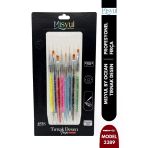 Misyul Tırnak Desen Fırçası 8'Li Desenli Karışık Renk Mıs-2389