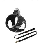 Mita Air Mesh 2'li Bundle Set Kedi Köpek Göğüs Tasması + Köpek Gezdirme Tasması/Kayışı (Siyah, 3XS)