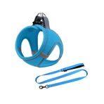 Mita Air Mesh 2'li Bundle Set Kedi Köpek Göğüs Tasması + Köpek Gezdirme Tasması/kayışı - Turkuaz - 2XS
